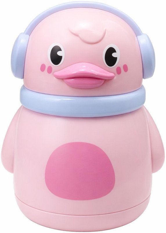 KALRA MAGIC Baby Powder Puff with Cute Duck Container(Refillable Talcum Powder Box, Soft Fluffy Puff for Even Application, Pink)