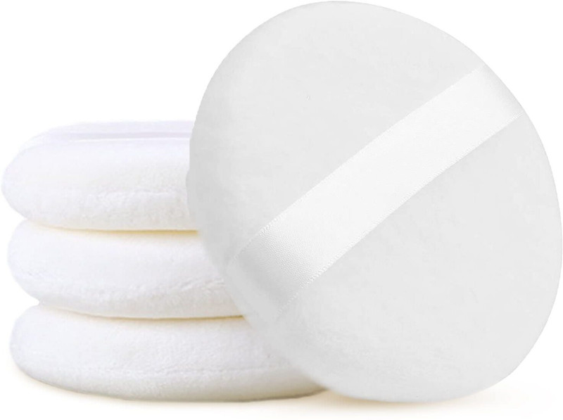 ZAREEN ENTERPRISE SilkBlend Beauty Puff(White)