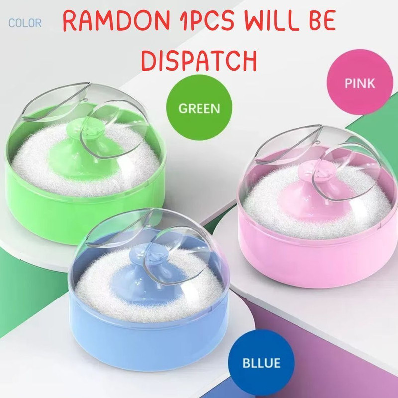 KALRA MAGIC Baby Care Powder Puff with Cute Round Box Jar & Lid Applicator Compact Skincare(Multicolor)