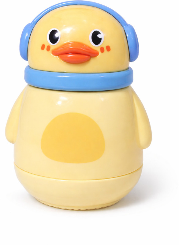 KALRA MAGIC Baby Powder Puff with Cute Duck Container(Refillable Talcum Powder Box, Soft Fluffy Puff for Even Application)