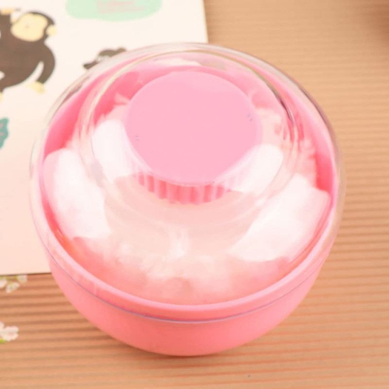 smilykid Premium Powder Puff with Powder Case(Pink)