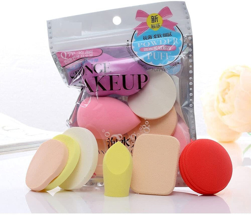 OXXIHOME 7 Pcs Beauty Blender Sponge Set, Beauty Blender(Multicolor)