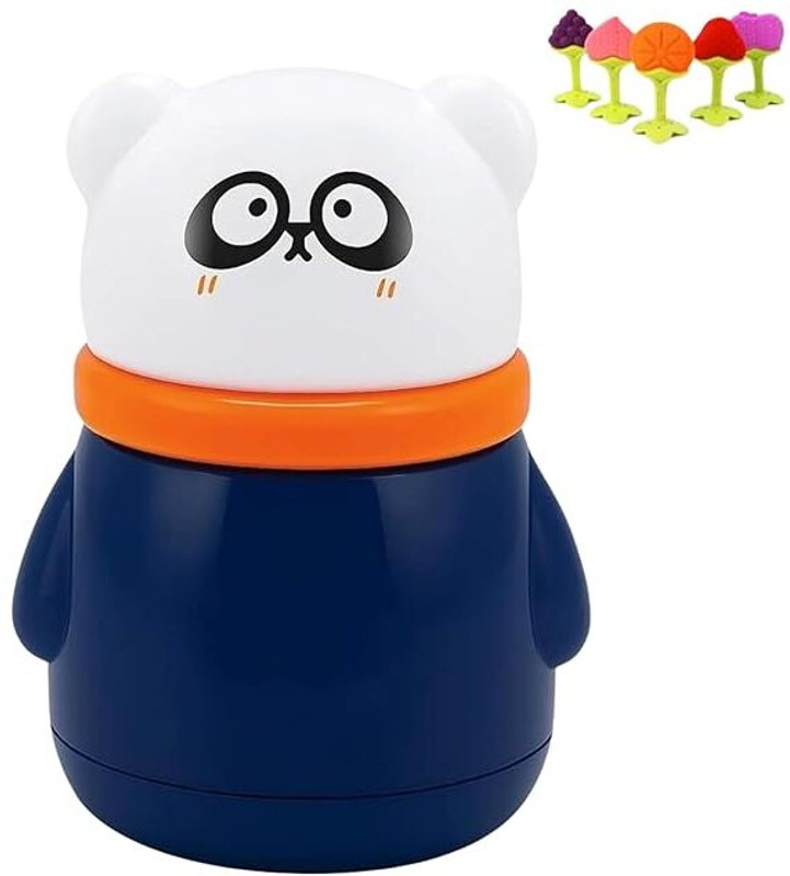 pilu Baby Skin Care Powder Puff With Container For New Born Baby Face & Body(Navy Blue, Any One Teether Free)