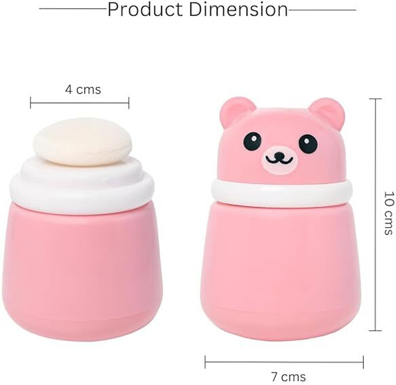 NEWMLNE Ultra-Soft Powder Puff for Gentle Skin Care panda powder puff(Multicolor)