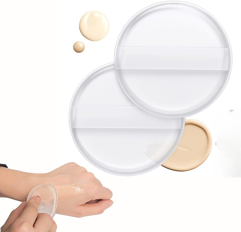 mil9us 1Pc Reusable Powder Puff Soft Face Makeup Silicon Sponge, Foundation Sponges Set(Multicolor)