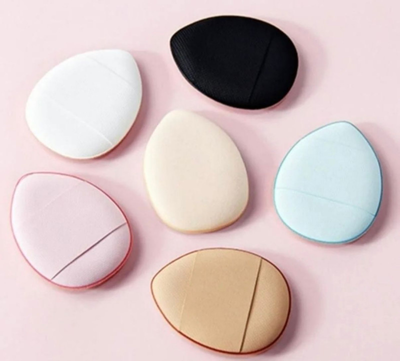 GlamBar 6 Pieces Powder Puff Face Makeup Sponges(Multicolor)
