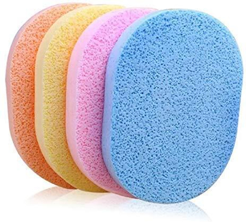 Aternal Face Cleaning Makeup Remover sponge Facial Sponges Soft Pad Puff(Multicolor)