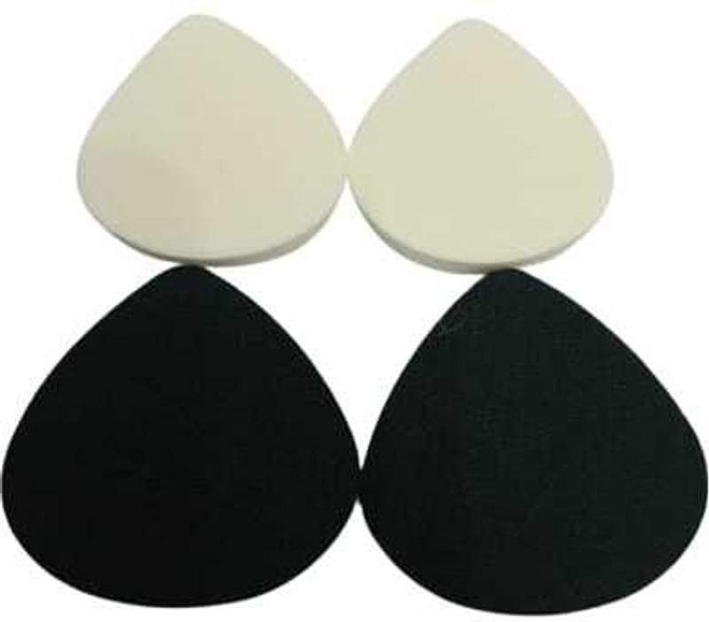 Trendy LUKASI POWDER MAKEUP PUFF 4IN1 BIG AND SMALL SIZE TRIANGLE SHAPE(BLACK AND WHITE)