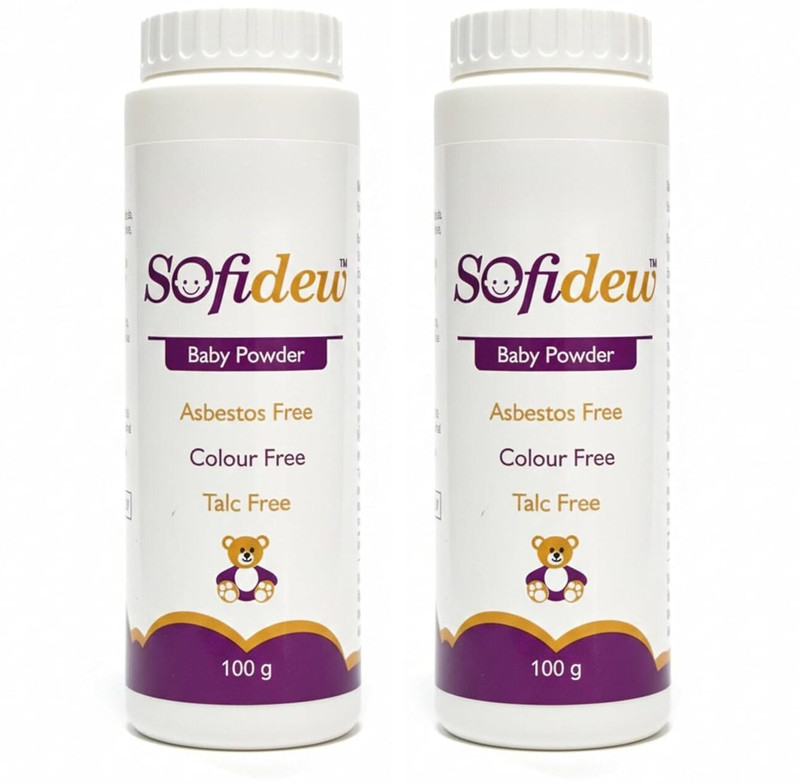 SOFIDEW Baby Powder 100g | All Skin Types | Asbestos Free, Colour Free(White)