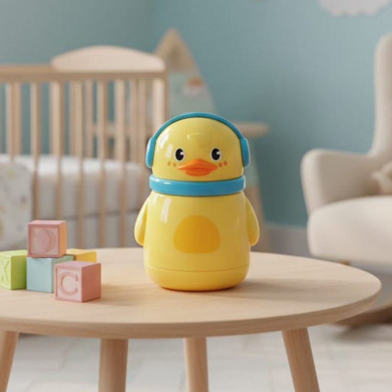 PRASHANG SOFA AND FURNITURE POWDER PUFF FOR NEWBORN BABY BOY & GIRL DUCK(Yellow)