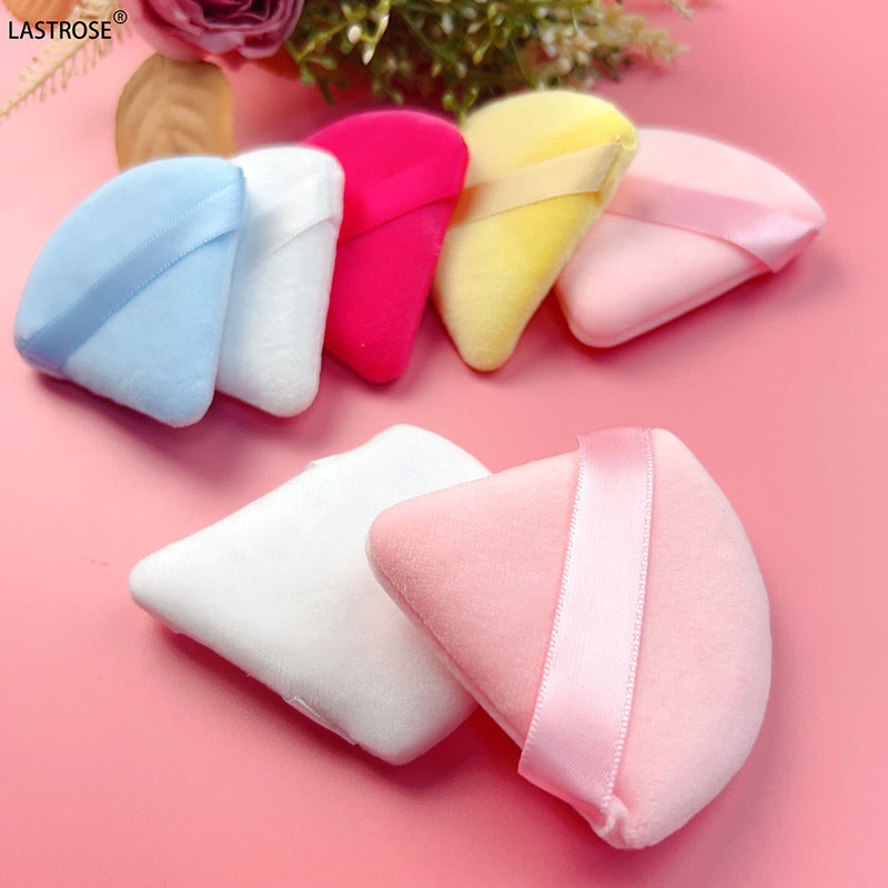 SHOPCASH 5 Pcs Soft Triangle Powder Puffs(Multicolor)