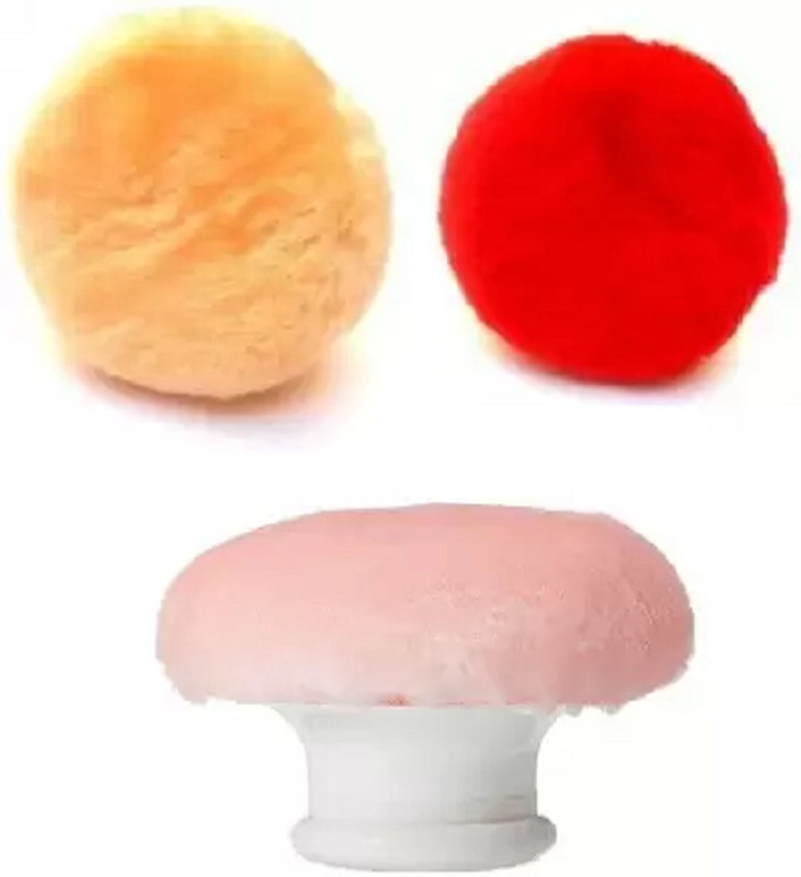 ShopCircuit Baby Skin Care Baby Powder Puff with internal storage Holder Container(Multicolor)