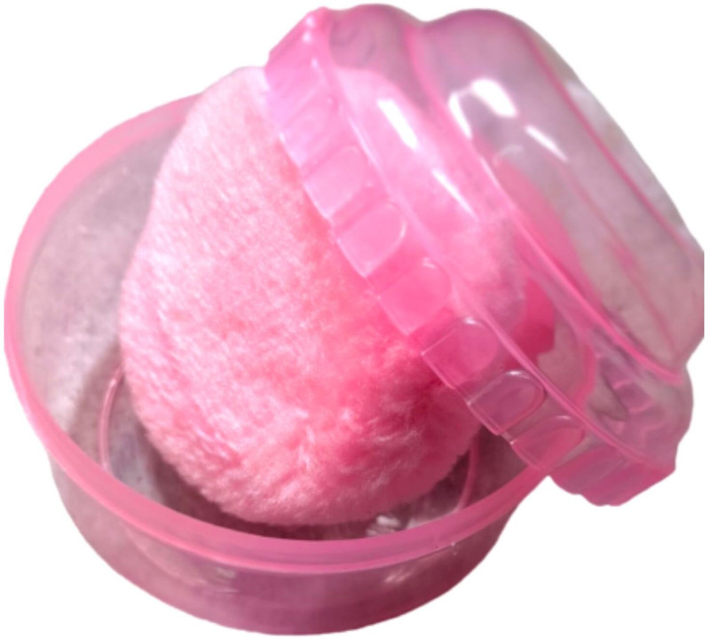 ShilpoKuthi Empty Body Powder Container- Baby Soft Face Body Powder Puff Sponge(Multicolor)