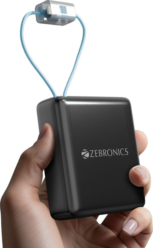 ZEBRONICS 10000 mAh 22.5 W Nano Power Bank(Midnight, Lithium Polymer, Fast Charging, Quick Charge 3.0 for Mobile, Tablet)