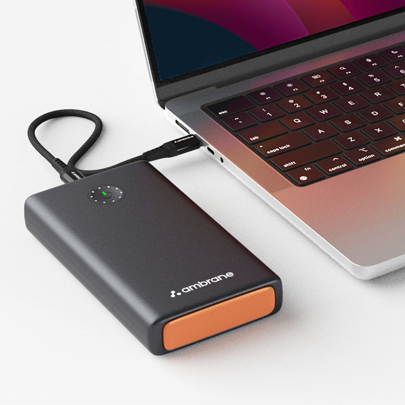 Ambrane 25000 mAh 100 W Compact Pocket Size Power Bank(Black, Lithium-ion, Power Delivery 3.0, Quick Charge 3.0 for Mobile, Laptop)