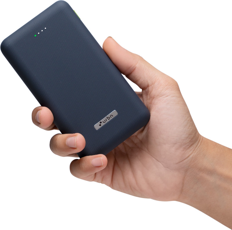 URBN 20000 mAh 35 W Nano Pocket Size Power Bank(Silver, Lithium Polymer, Fast Charging for Mobile, Earbuds, Speaker, Smartwatch, Trimmer, Tablet)