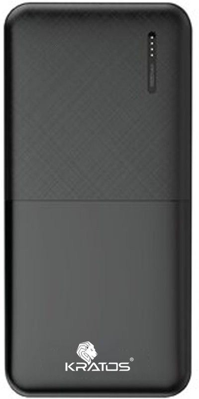 Kratos 10000 mAh 12.5 W Compact Pocket Size Power Bank(Grey, Lithium Polymer, Fast Charging for Mobile, Smartwatch, Speaker, Tablet, Trimmer, Earbuds)
