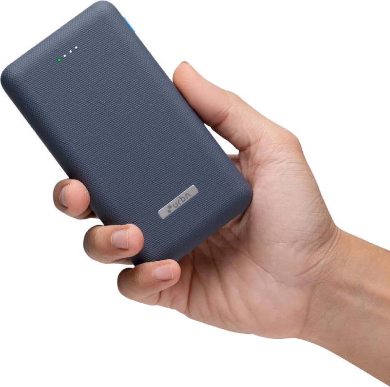 URBN 20000 mAh 35 W Ultra Compact Power Bank(Blue, Lithium Polymer, Fast Charging for Mobile, Smartband, Smartwatch, Speaker, Tablet)