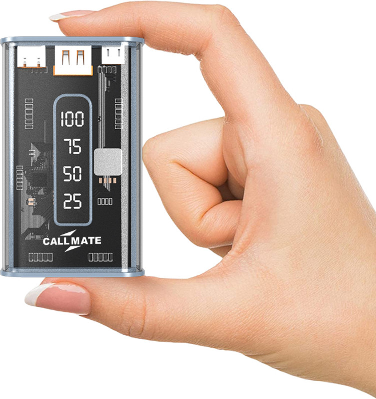 Callmate 10000 mAh 15 W Power Bank(Grey, Lithium-ion, Fast Charging for Mobile)