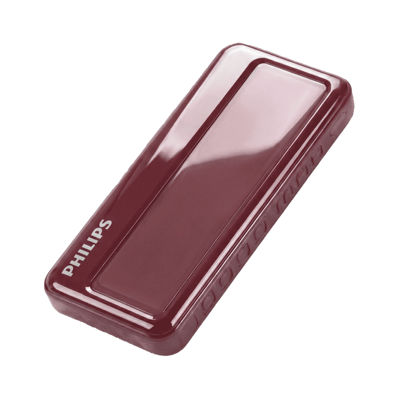 PHILIPS 10000 mAh 22.5 W Power Bank(Maroon, Lithium Polymer, Fast Charging for Mobile)
