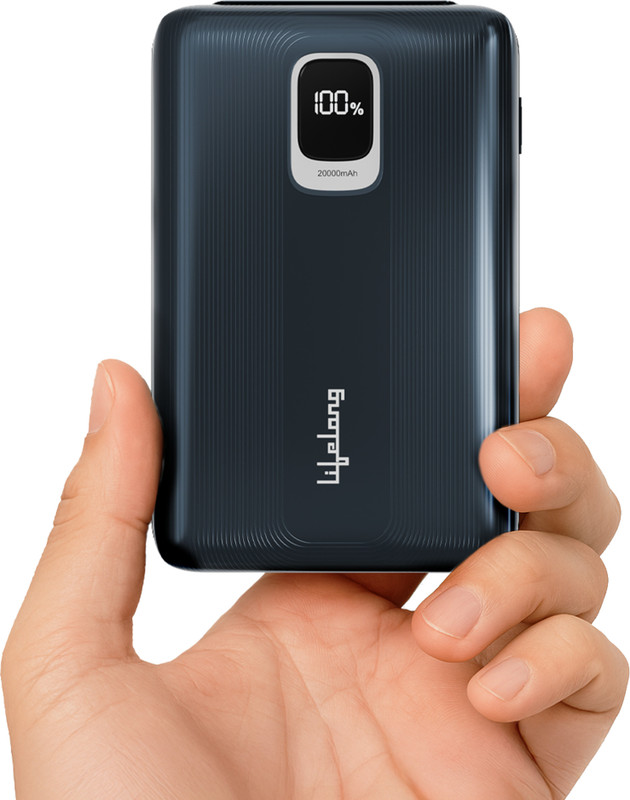 Lifelong 10000 mAh 22.5 W Compact Pocket Size Power Bank(Metallic Blue, Lithium Polymer, Quick Charge 3.0 for Smartwatch, Mobile, Tablet, Earbuds)