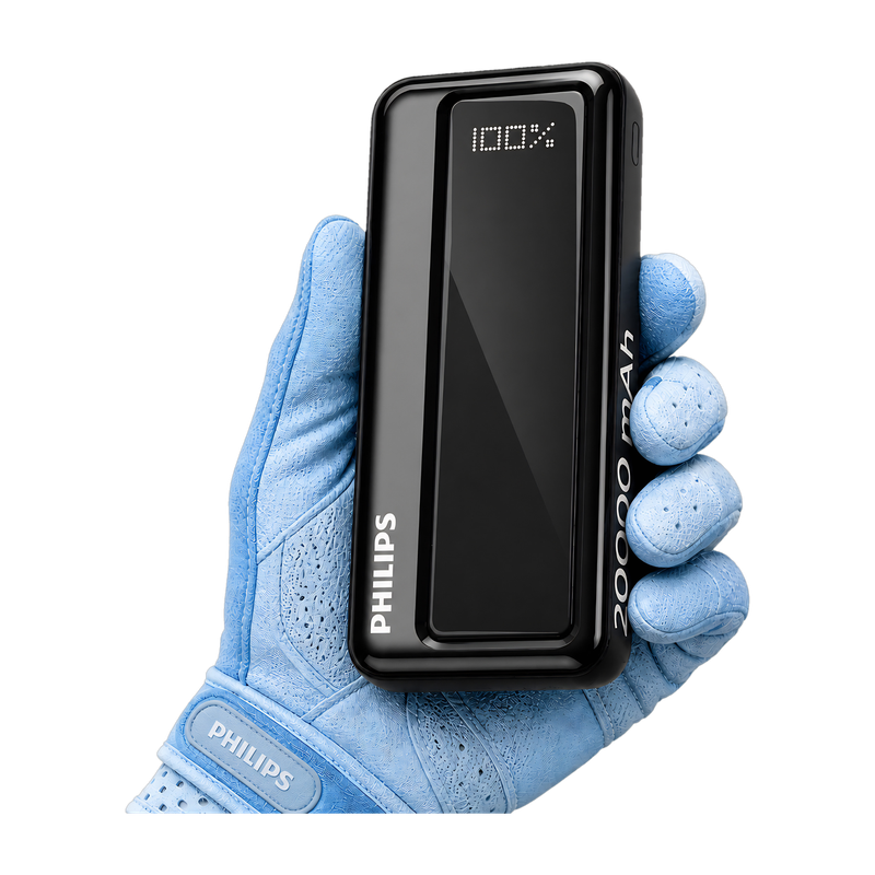 PHILIPS 20000 mAh 22.5 W Power Bank(Slate Black, Lithium Polymer, Fast Charging for Mobile)