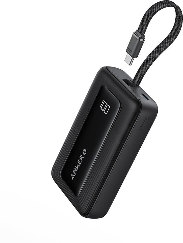 Anker 10000 mAh 30 W Compact Power Bank(Black, Lithium Polymer, Fast Charging for Mobile, Earbuds, Smartwatch, Tablet)