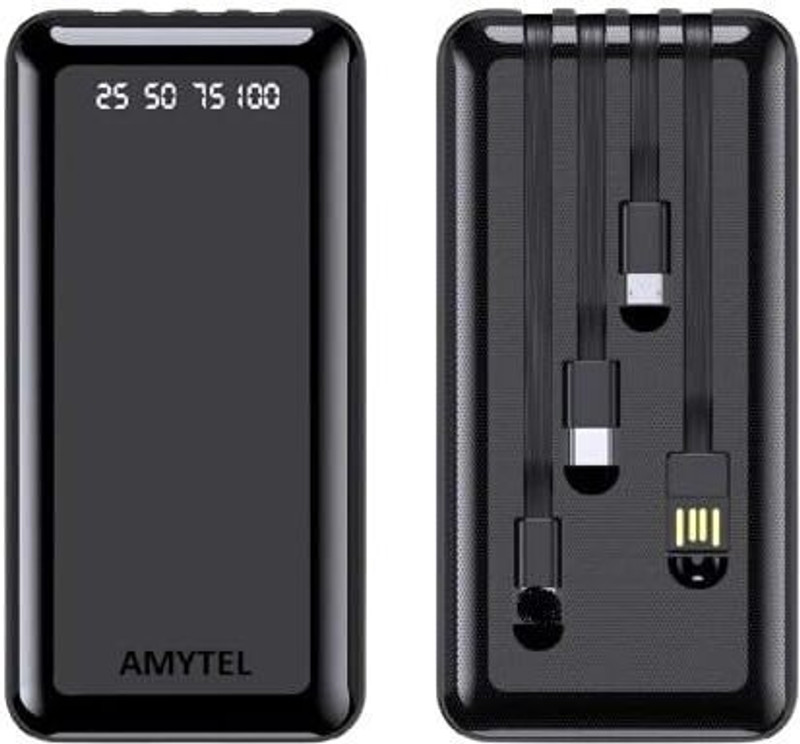 MIMO BINORI 10000 mAh Power Bank(Black, Lithium Polymer, for Mobile)