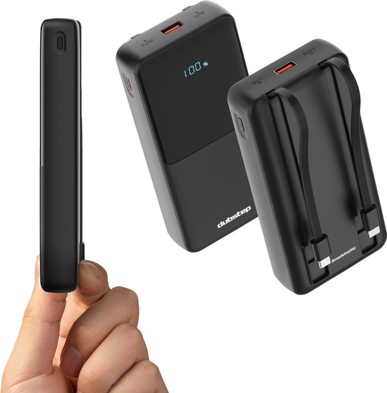 URBN 20000 mAh 35 W Ultra Compact Power Bank(Black, Lithium Polymer, Fast Charging for Mobile, Smartband, Smartwatch, Speaker, Tablet)