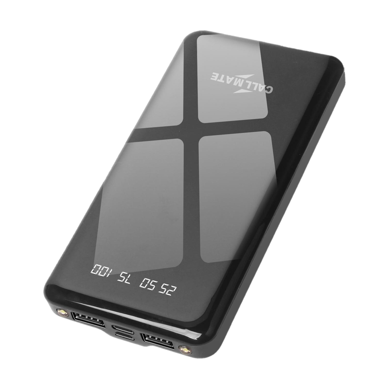 Callmate 10000 mAh 15 W Slim Pocket Size Power Bank(Black, Lithium Polymer, Fast Charging for Mobile)