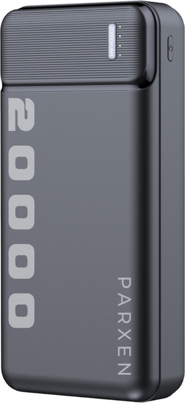 PARXEN 20000 mAh 22.5 W Power Bank(Black, Lithium Polymer, Fast Charging for Mobile, Tablet)
