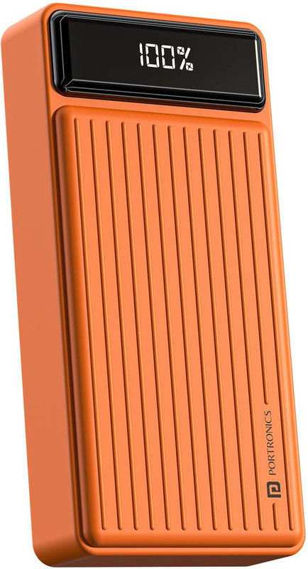 Portronics 20000 mAh 22.5 W Compact Power Bank(Orange, Lithium Polymer, Fast Charging for Mobile, Tablet, Speaker, Earbuds)
