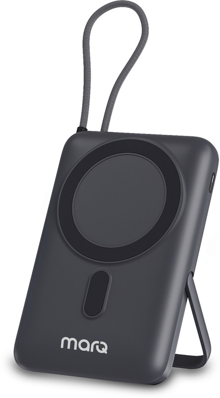 MarQ by Flipkart 10000 mAh Wireless With MagSafe Power Bank(Grey, Lithium Polymer, for Mobile)