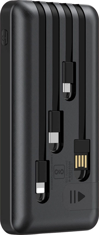 WINgFI 10000 mAh 15 W Power Bank(Black, Lithium Polymer, Power Delivery 3.0, Quick Charge 4.0 for Mobile)