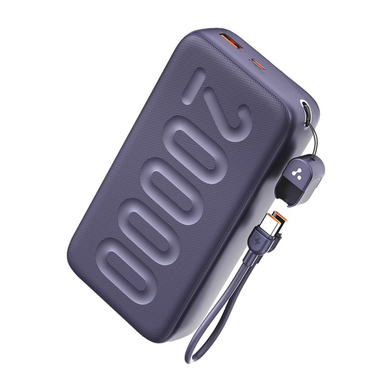 Ambrane 20000 mAh 22.5 W Compact Pocket Size Power Bank(Purple, Lithium Polymer, for Mobile, Smartwatch, Earbuds, Tablet)