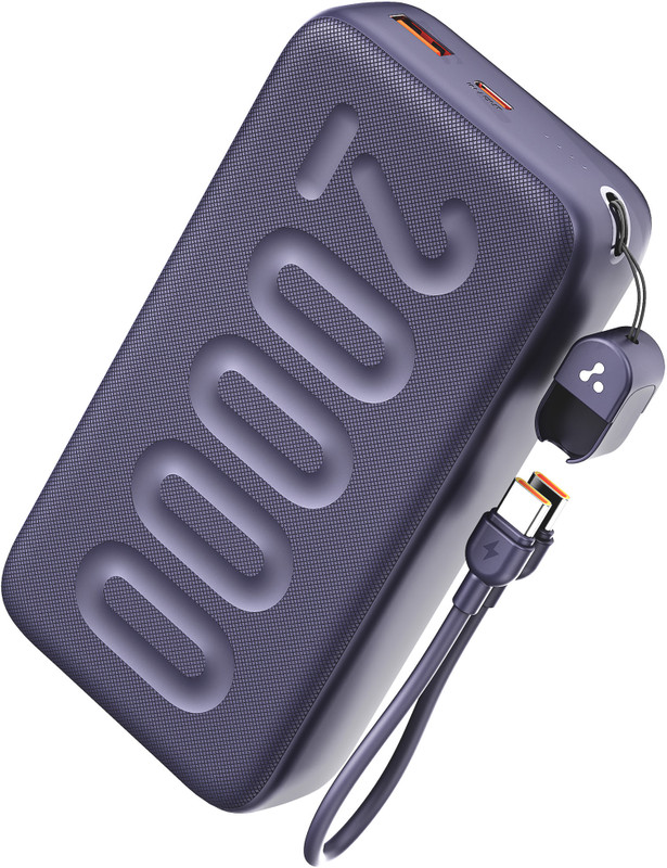 Ambrane 20000 mAh 22.5 W Power Bank(Purple, Lithium Polymer, for Mobile, Smartwatch, Earbuds)
