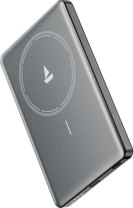 boAt 4800 mAh With MagSafe Pocket Size Power Bank(Carbon Black, Lithium Polymer, for Mobile, Tablet)