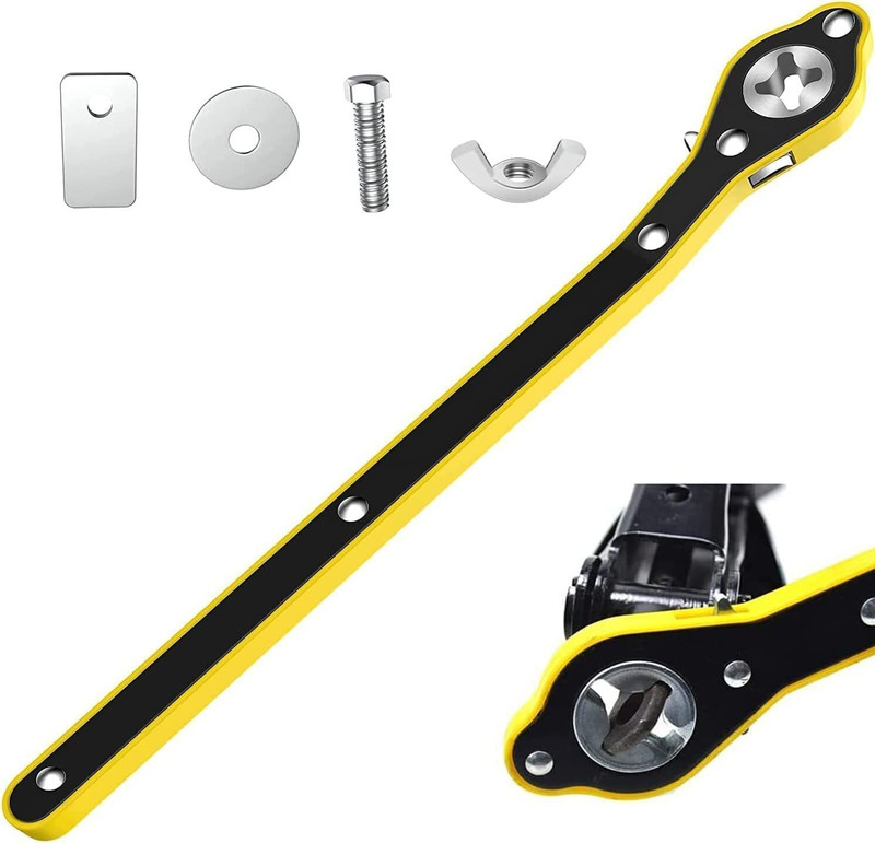 Mirramor Jack Ratchet Wrench Garage Tire Wheel Lug Wrench Auto Labor-Saving Portable Jack Power & Hand Tool Kit(1 Tools)
