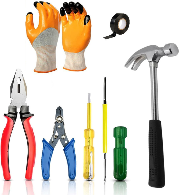 RanPra COMBO OF HANDTOOL SET Lineman Plier(Length : 10 inch)