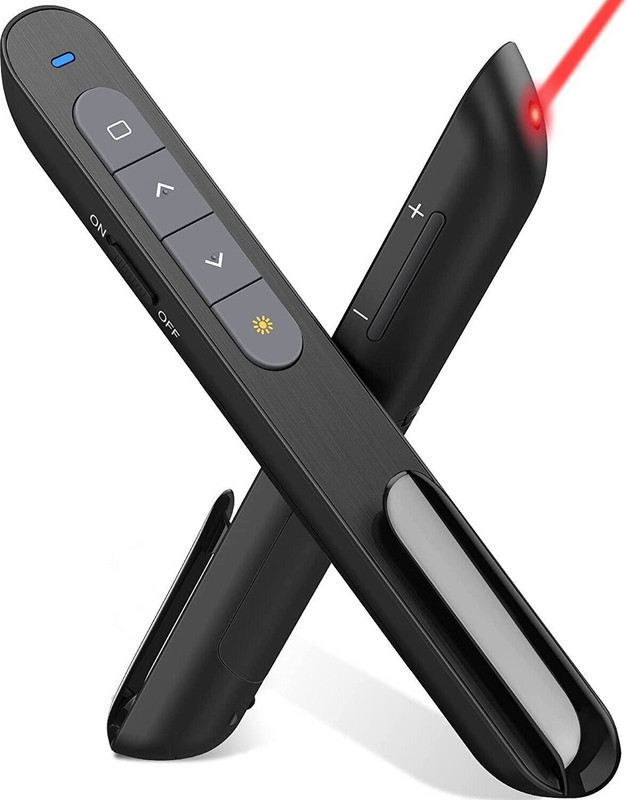 GADGET DEALS Laser Pointer,Wireless Presenter for Presentation,Slide Changer, USB Power Point NA Presenter(Black)