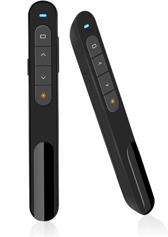 BTS Wireless Presenter Remote Presentation Clicker,RF 2.4GHz USB with Volume Control Slide PowerPoint Clicker for Computer Laptop Mac Presenter(Black)