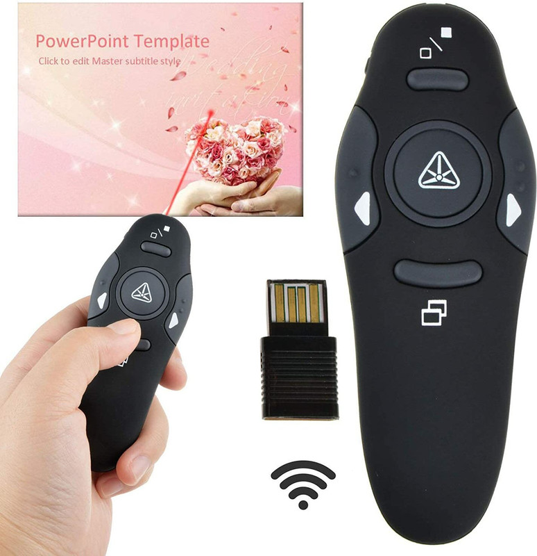 BhalTech Wireless Presentation Pointer Pen Professional Laser Pen Presenter-30feet(10M) N/A Presenter(Black)