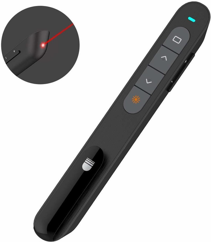 Jihaan USB PowerPoint Presentation USB Wireless Presenter Presenter(Black)