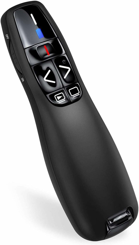 Jihaan with USB Receiver for PC, Laptops PPT Presenter USB Laser Wireless Presenter Presenter(Black)