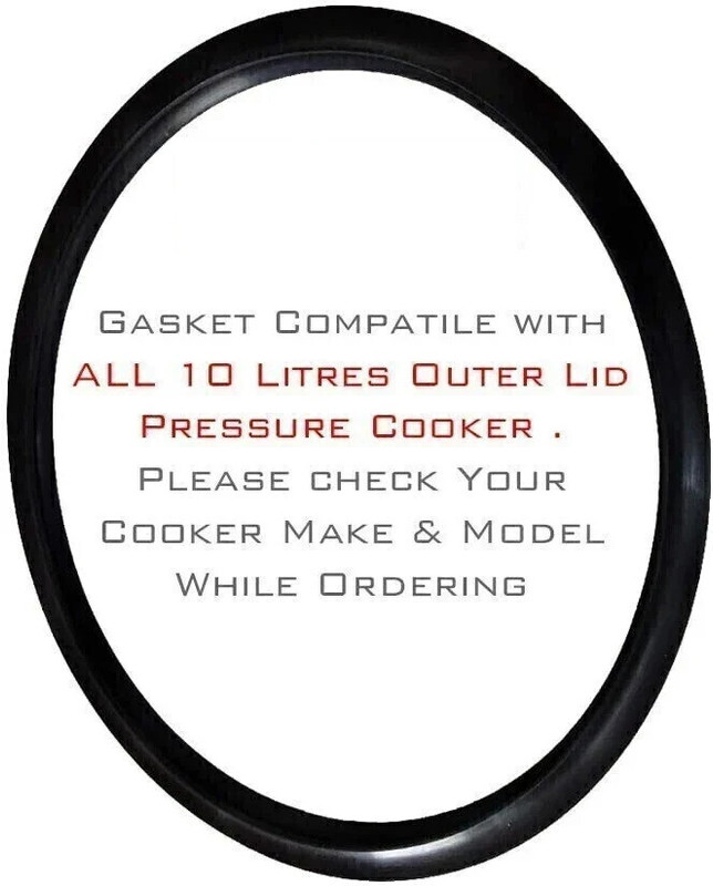 PRV Gasket Compatible for All Brands 10 Litre Outer Lid 270 mm Pressure Cooker Gasket