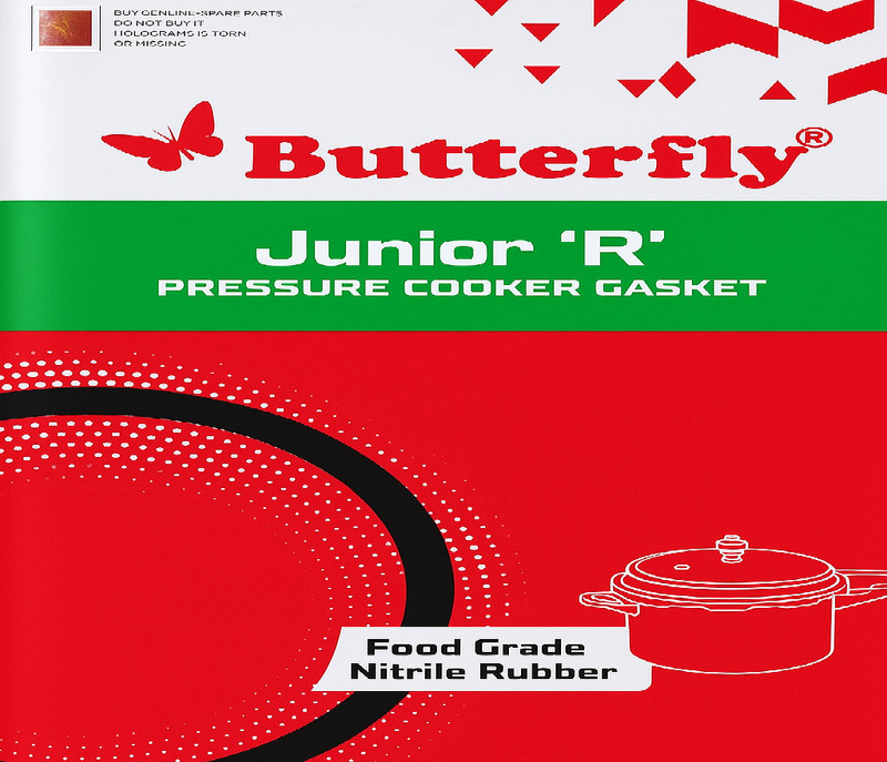 Butterfly Sub Junior R Food Grade Nitrile Rubber for 2L,3L 17 mm Pressure Cooker Gasket