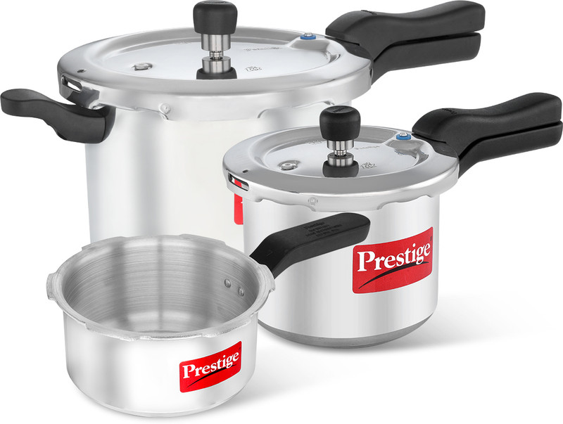Prestige Popular 2 L, 3 L, 5 L Outer Lid Pressure Cooker(Aluminium)