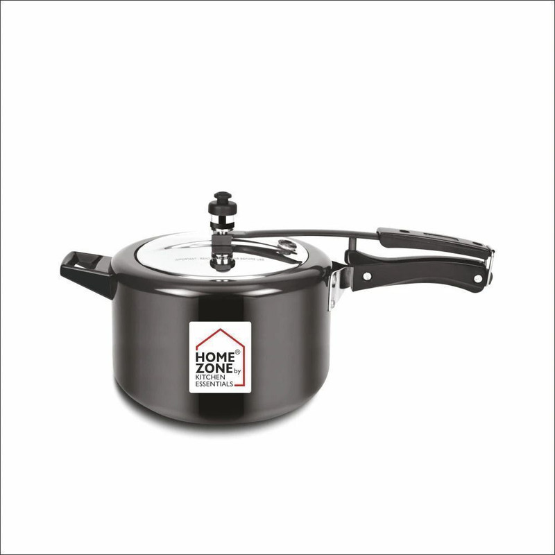 Home Zone Aluminium Sleek Pressure Cooker 5 L Inner Lid Induction Bottom Pressure Cooker(Aluminium)