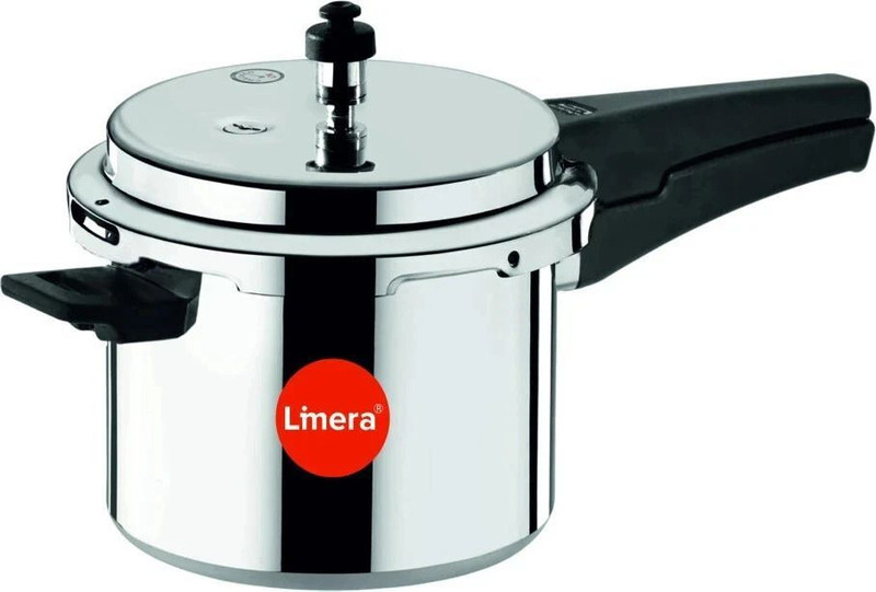 Limera ISI Certified Gas & Induction Stove Compatible Cooker 5 L Outer Lid Induction Bottom Pressure Cooker(Aluminium)