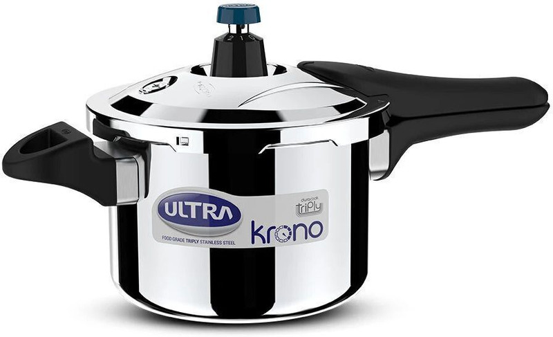 ULTRA Triply Krono 3 L Outer Lid Induction Bottom Pressure Cooker(Triply)
